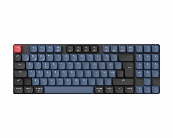 Keychron K13 Pro Low Profile Hotswap Trådløs Tastatur RGB Aluminium [Gateron G Pro Bro (DEMO)wn]