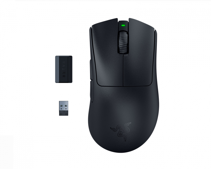 Razer DeathAdder V3 Pro + HyperPolling Wireless Dongle - Svart (DEMO)