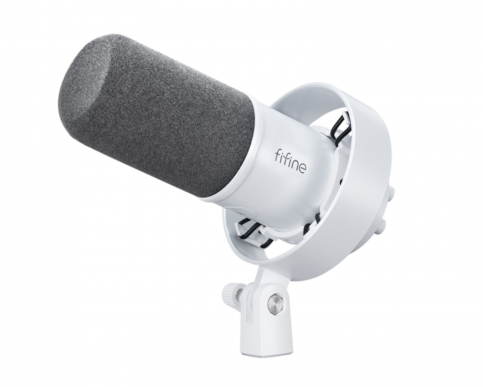 Fifine K688 USB / XLR Mikrofon - Dynamisk Mikrofon - Hvit (DEMO)
