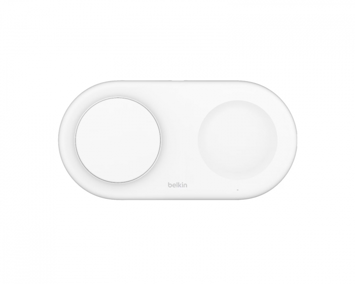 Belkin Boost Charge Pro 2-in-1 Qi2 Magnetisk Ladepute - Hvit (DEMO)