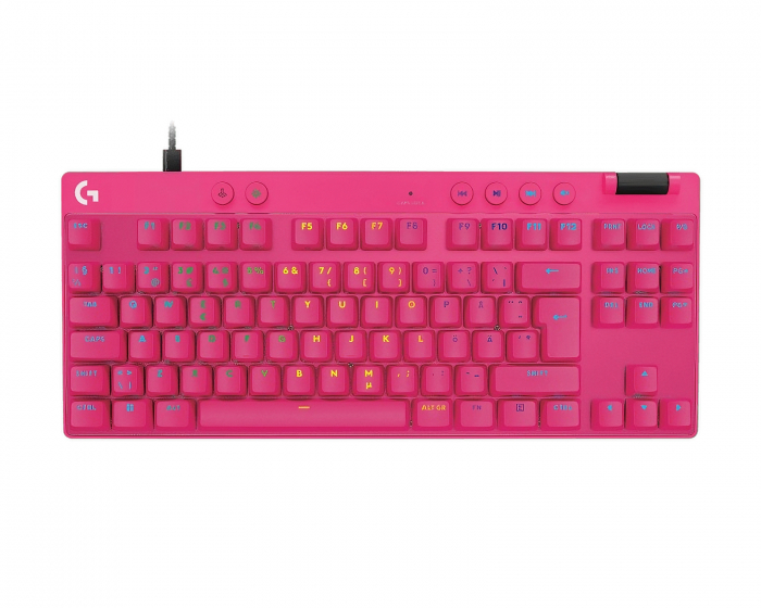 Logitech Pro X TKL Rapid Kablet Gaming Tastatur [Linear] - Magenta (DEMO)