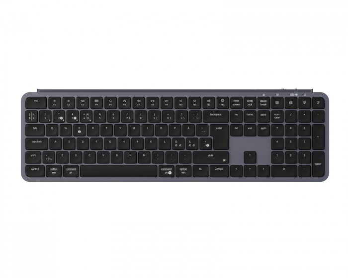 Keychron B6 Pro Ultra-Slim Trådløst Tastatur - Space Gray - ISO (DEMO)