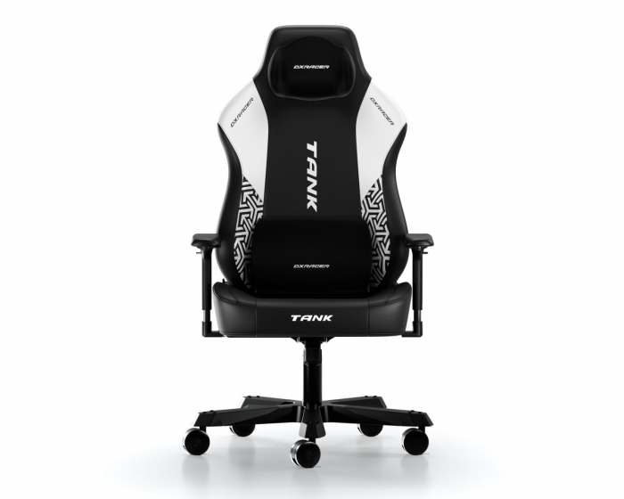 DXRacer TANK Gamingstol Svart & Hvit Rustning EPU Lær XXL (DEMO)