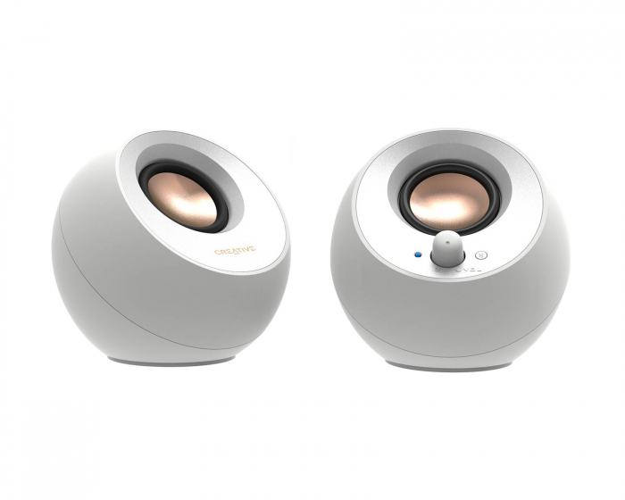 Creative Pebble V3 - 2.0 Høyttaler - Hvit (DEMO)