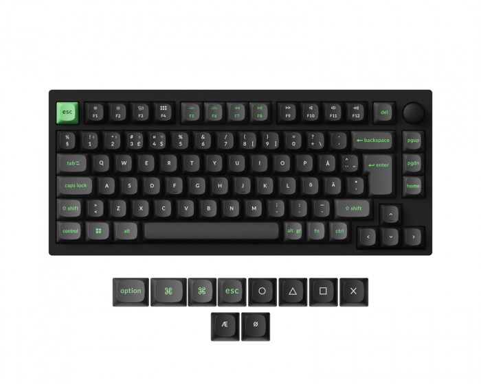 Lemokey P1 HE QMK/VIA ISO Trådløst Tastatur [Gateron 2.0 Magnetic Switch] - Carbon Black (DEMO)