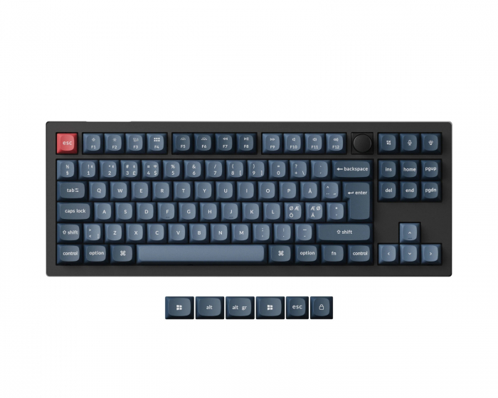 Keychron V3 Max TKL QMK ISO Trådløst Mekanisk Tastatur [Gateron Jupiter Banana] (DEMO)