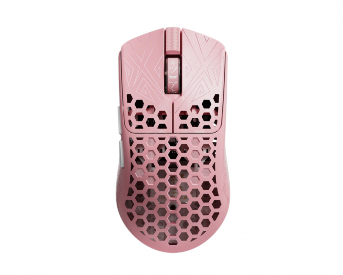 Arbiter Studio AKITSU Medium Karbonfiber 8K Trådløs Gamingmus - Rosa [Limited Edition] (DEMO)