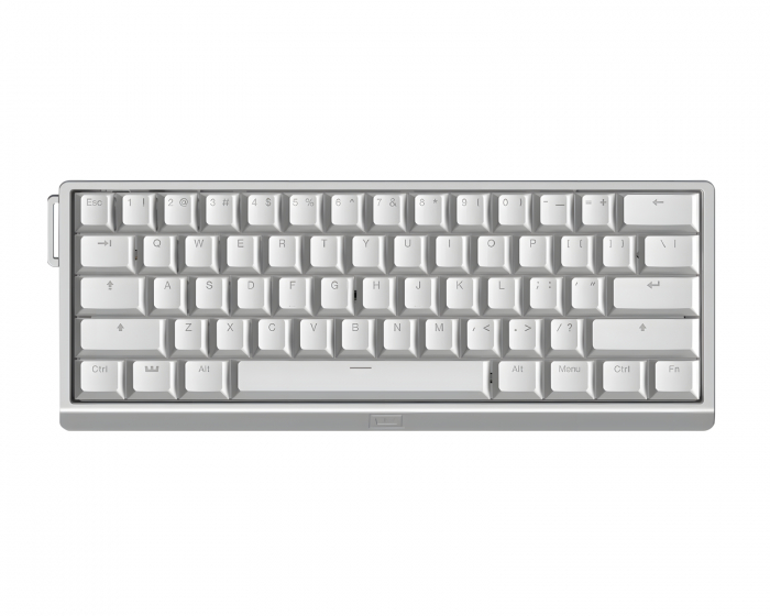 Wooting 60HE V2 Tastatur - ANSI Non Split Spacebar - Silver Aluminum (DEMO)