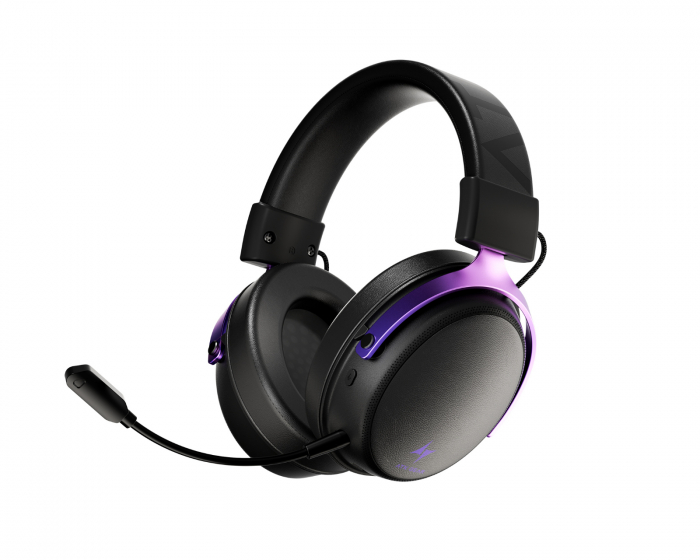 ATK N9 Ultra Trådløst Gaming Headset - Svart/Lilla (DEMO)