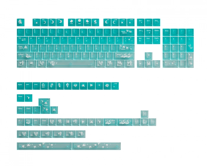 Keymoji Gem Series - Phosphophyllite Keycap Set (DEMO)