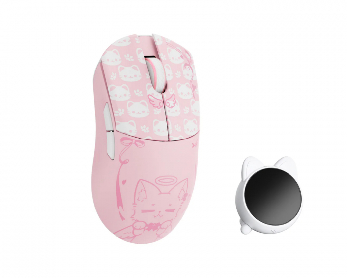 WLMouse Huan Rustfritt Magnesiumlegering Trådløs Gaming Mus - Pinkko (DEMO)