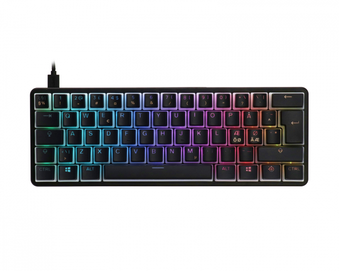 MaxGaming Custom Mechanical Keyboard Bundle - 60% - Svart