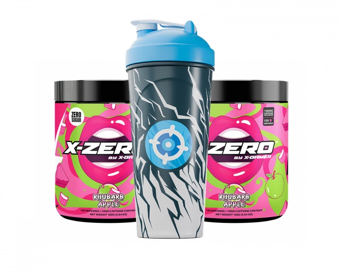 X-Gamer X-Zero Rhubarb Apple - 2 x 100 Porsjoner