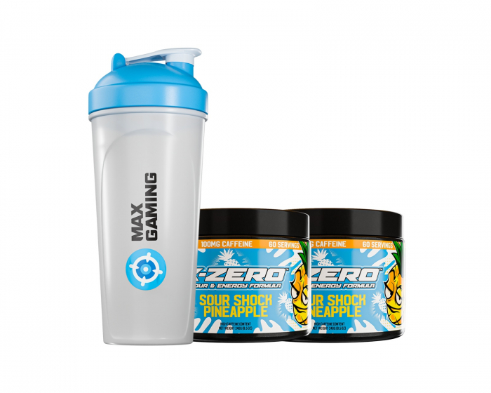 X-Gamer X-Zero Sour Shock Pineapple - 2 x 60 Porsjoner + Shaker