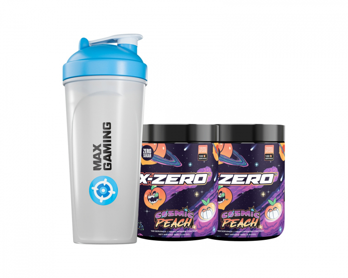 X-Gamer X-Zero Cosmic Peach - 2 x 100 Porsjoner + Shaker
