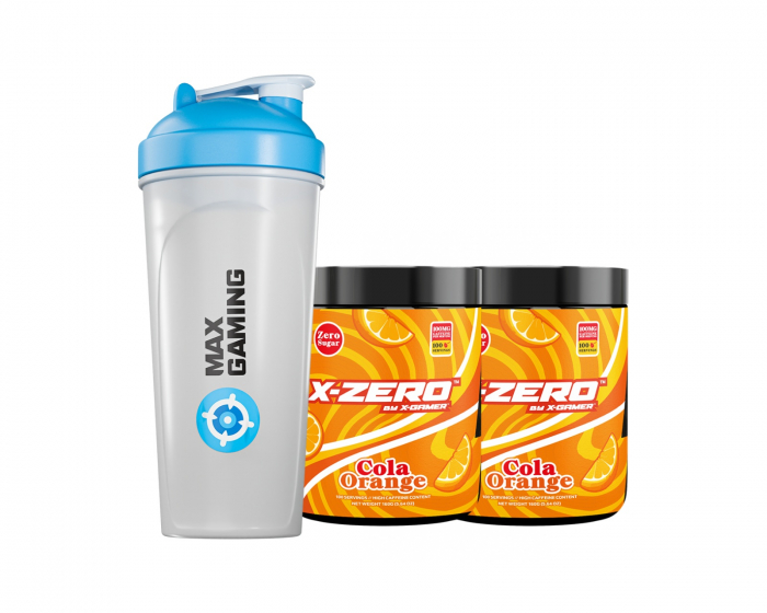 X-Gamer X-Zero Cola Orange - 2 x 100 Porsjoner + Shaker