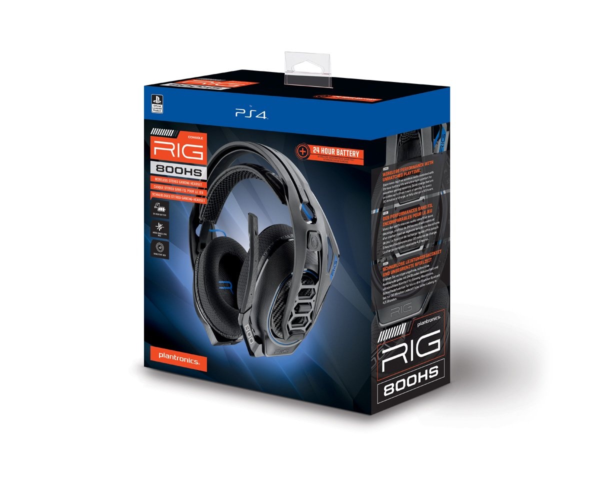 Kjøpe Plantronics RIG 800HS Headset (PS4) på MaxGaming.no Plantronics RIG 800 HS trådløst headsett for PS4