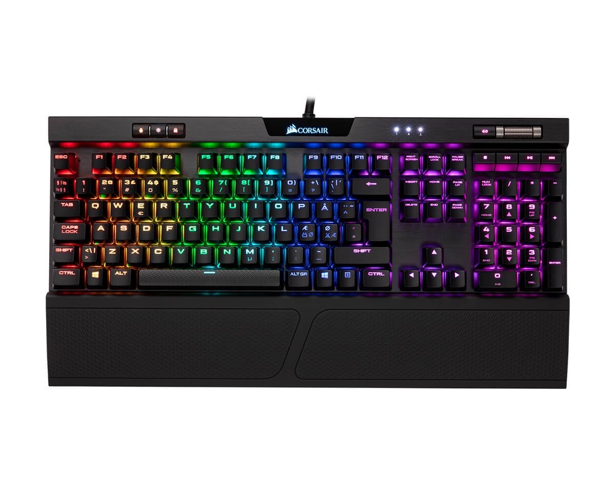 Kjøpe Corsair Gaming K70 RGB MK.2 Rapidfire Tastatur [MX Corsair Gaming K70 Rapidfire Red EU Gamingtastatur