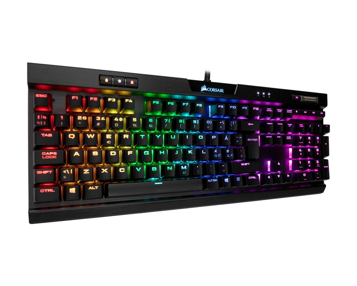 Kjøpe Corsair Gaming K70 RGB MK.2 Rapidfire Tastatur [MX Corsair Gaming K70 Rapidfire Red EU Gamingtastatur