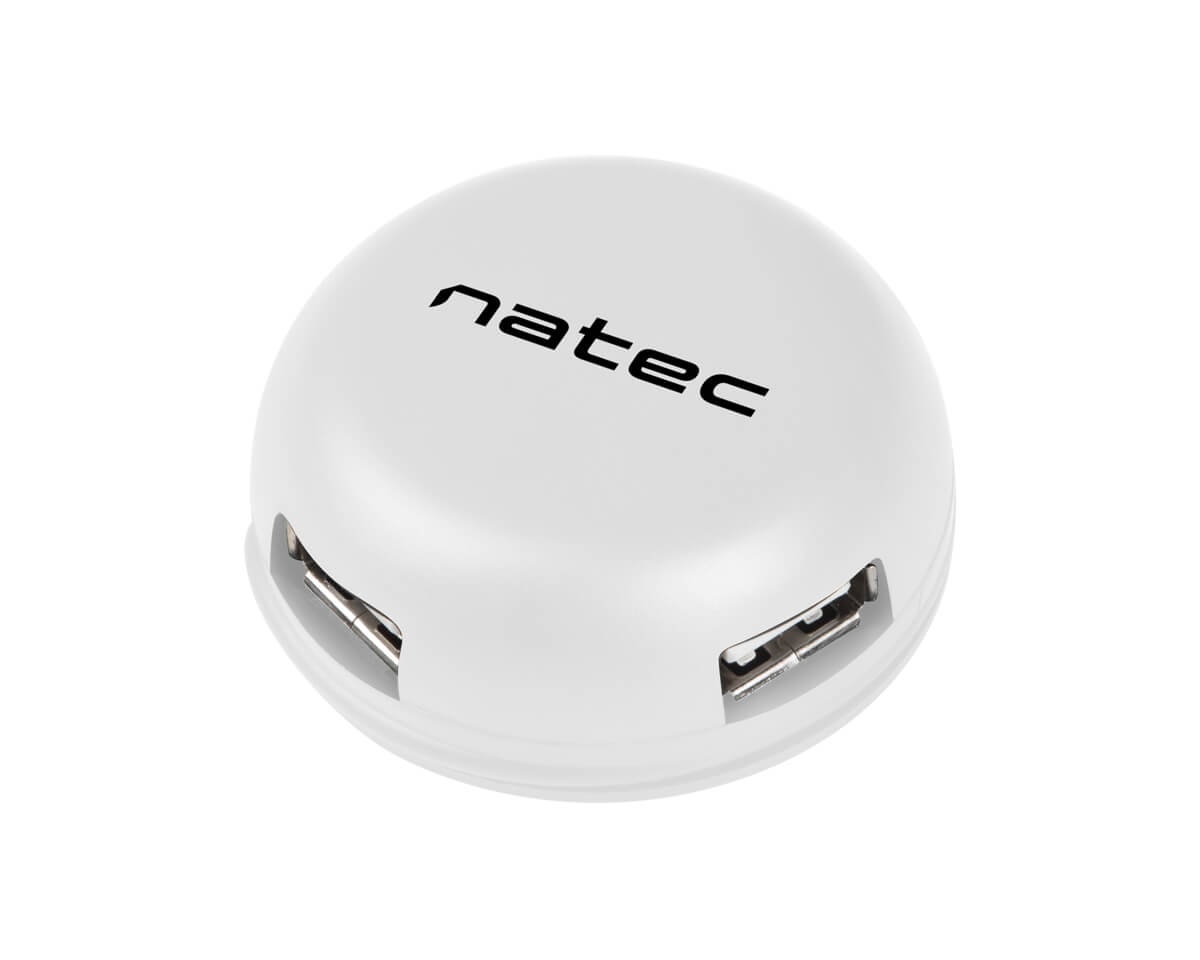 Kjøpe Natec Bumblebee Hvit 2.0 USB Hub 4 Ports på MaxGaming.no Kjøpe Natec USB Hub 2.0 Dragonfly 3 ports + RJ45 på MaxGaming.no