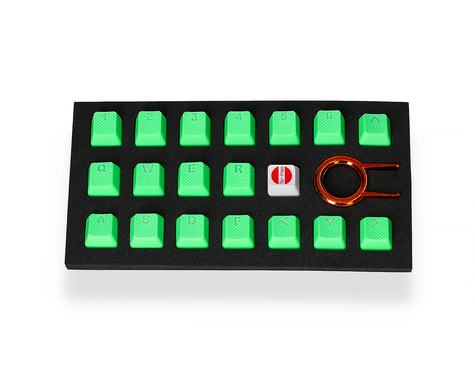 Kjøpe Tai Hao 18 tasters Gummi Double shot Bakgrunnsbelyst Kjøpe Tai Hao PBT Double shot Keycaps Norske Layout Exotic