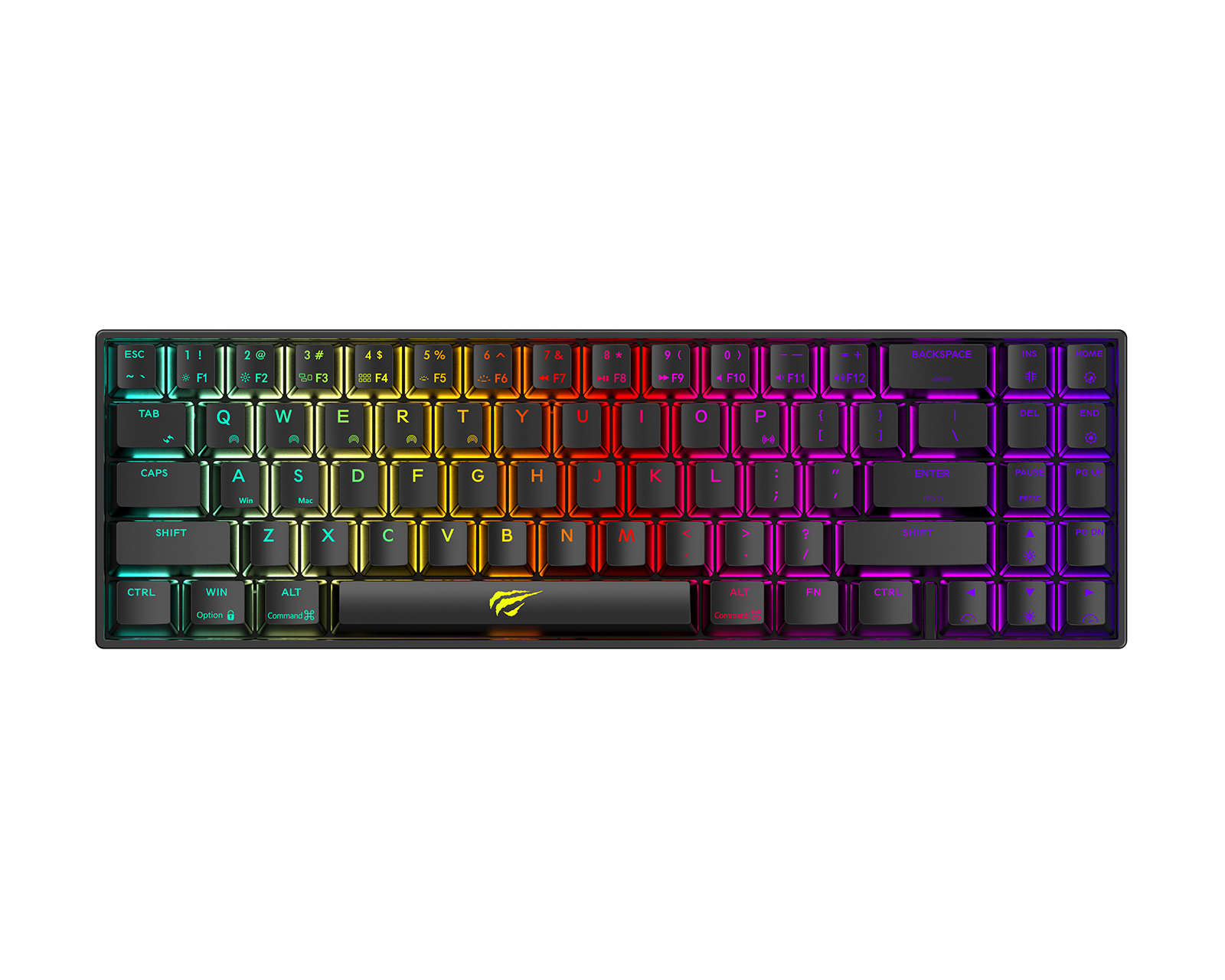 Kjøpe Havit KB496L Ultra Compact Gaming Tastatur [Outemu Kjøpe Havit KB496L Ultra Compact Hvit Gaming Tastatur