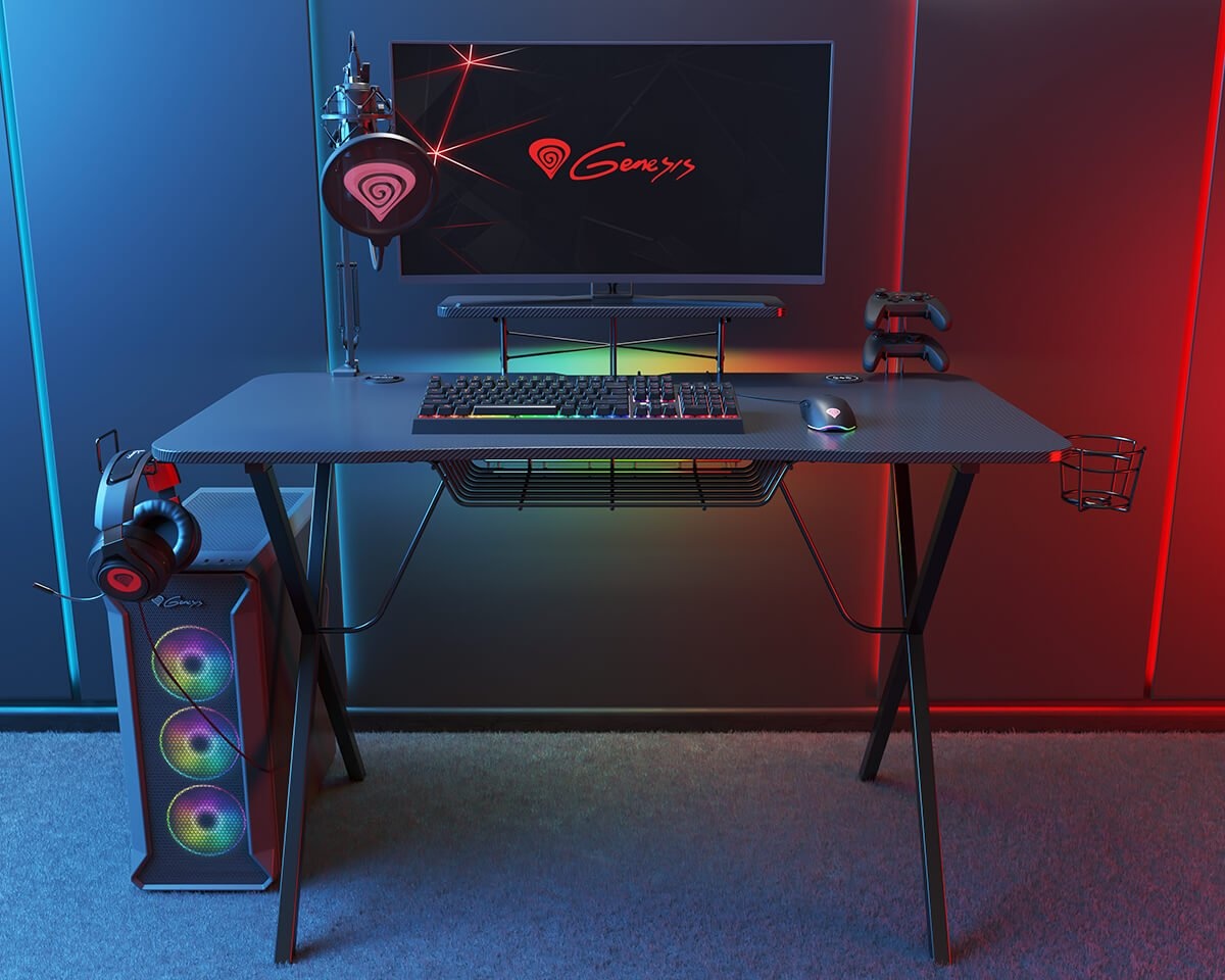 Kjøpe Genesis Gaming Skrivebord Holm 300 RGB på MaxGaming.no Kjøpe Genesis Gaming Skrivebord Holm 200 RGB på MaxGaming.no