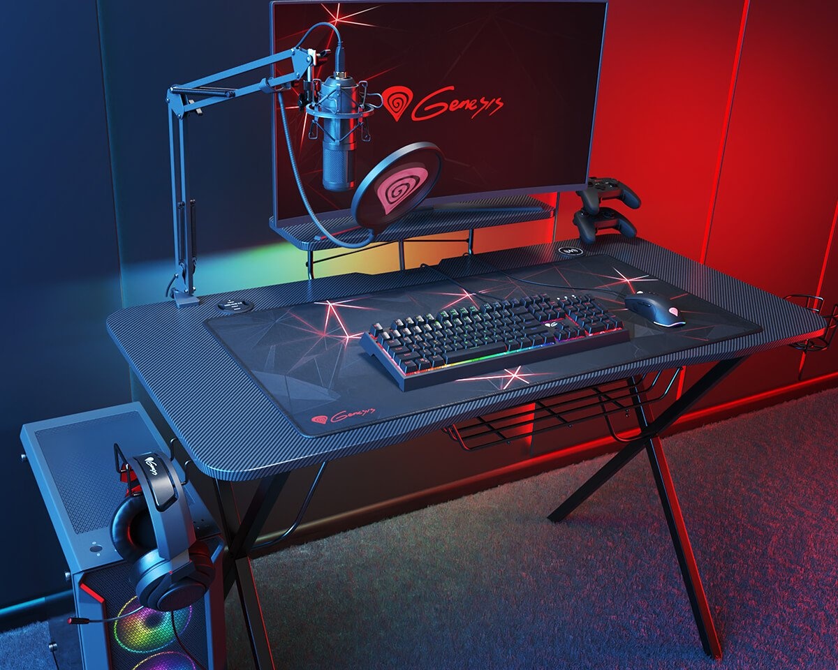 Kjøpe Genesis Gaming Skrivebord Holm 300 RGB på MaxGaming.no Kjøpe Genesis Gaming Skrivebord Holm 200 RGB på MaxGaming.no