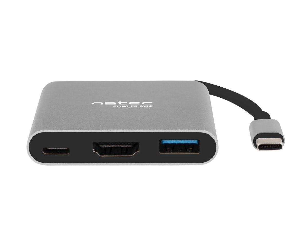 Kjøpe Natec Multi Port Fowler USB C til 2xUSB 3.0HDMI 4K Kjøpe Natec USB Hub 2.0 Dragonfly 3 ports + RJ45 på MaxGaming.no
