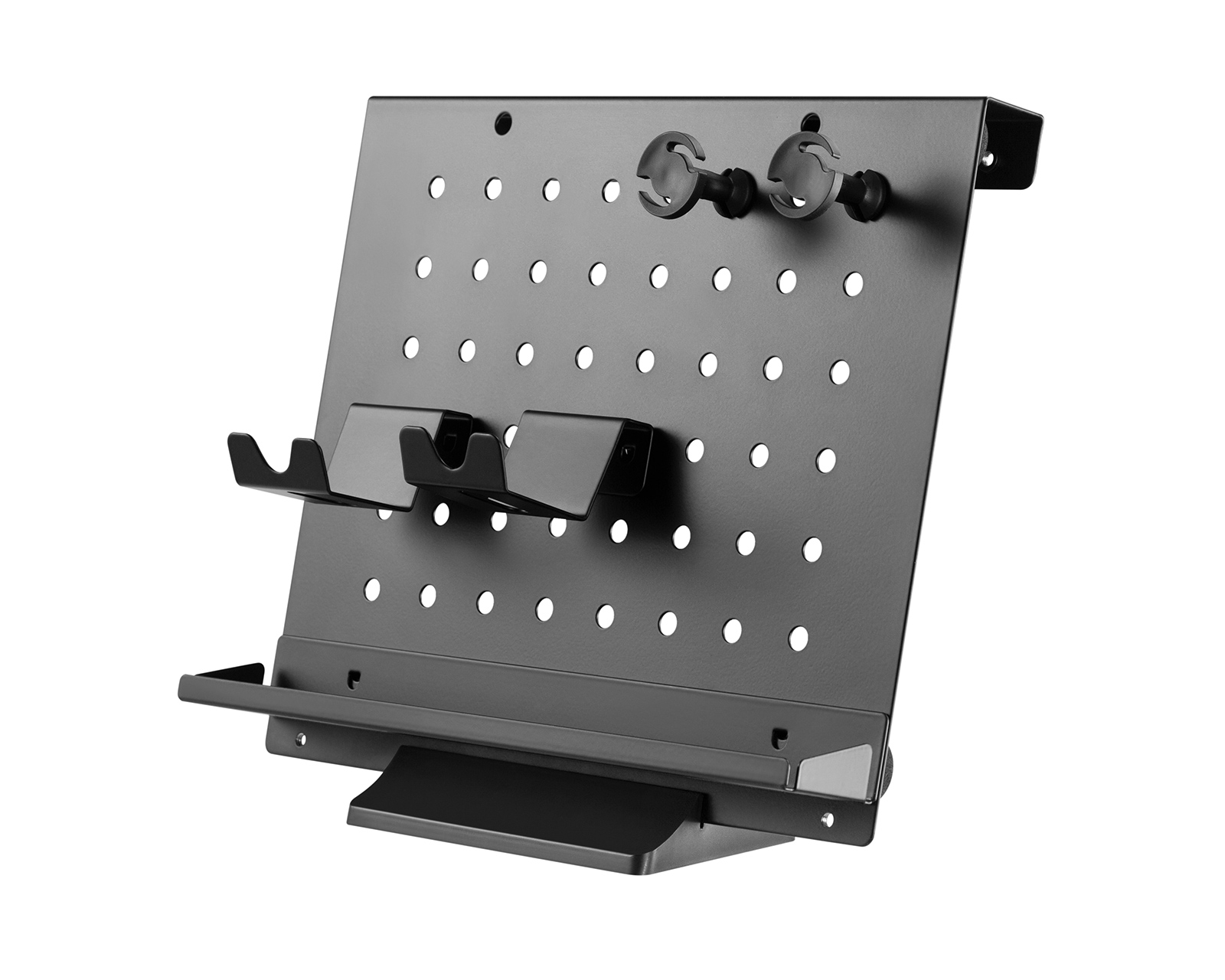 MaxMount Customizable Desk Organizer with Gaming Handle Holder Svart