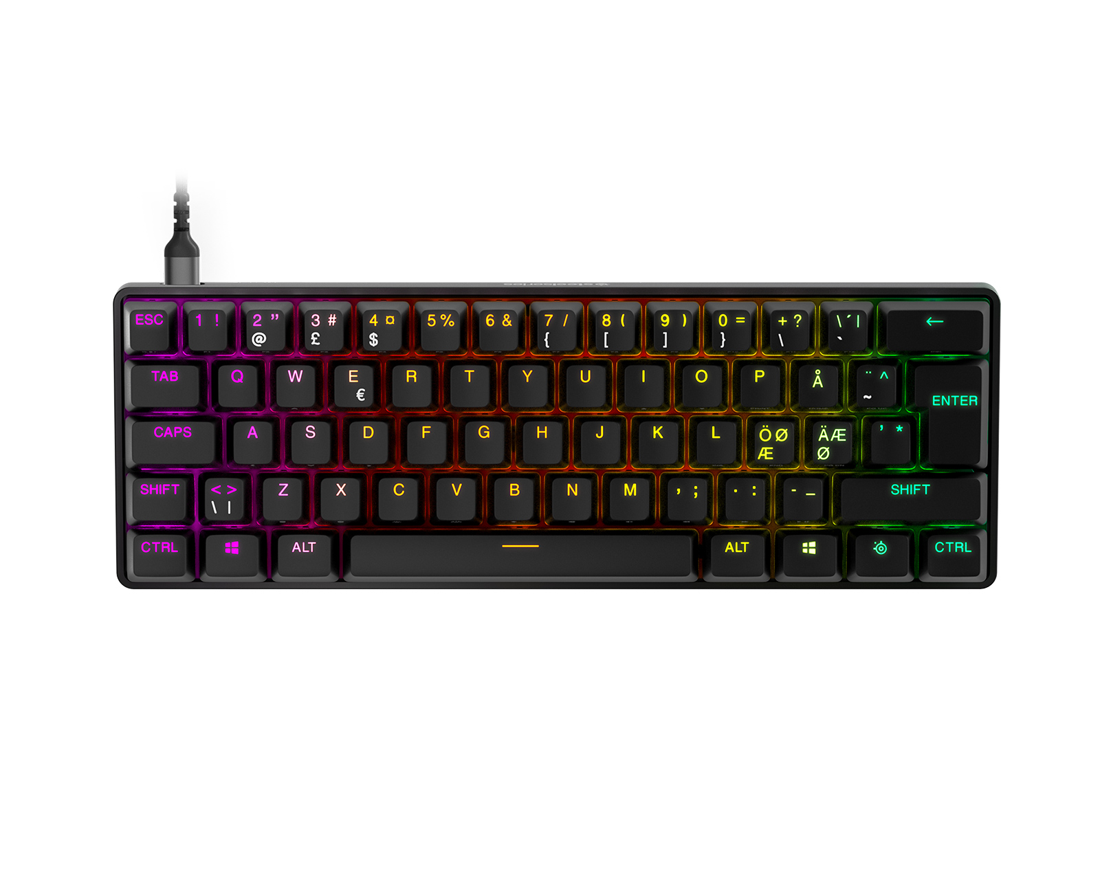 Mini Pro Svart Tastatur - Apex RGB SteelSeries