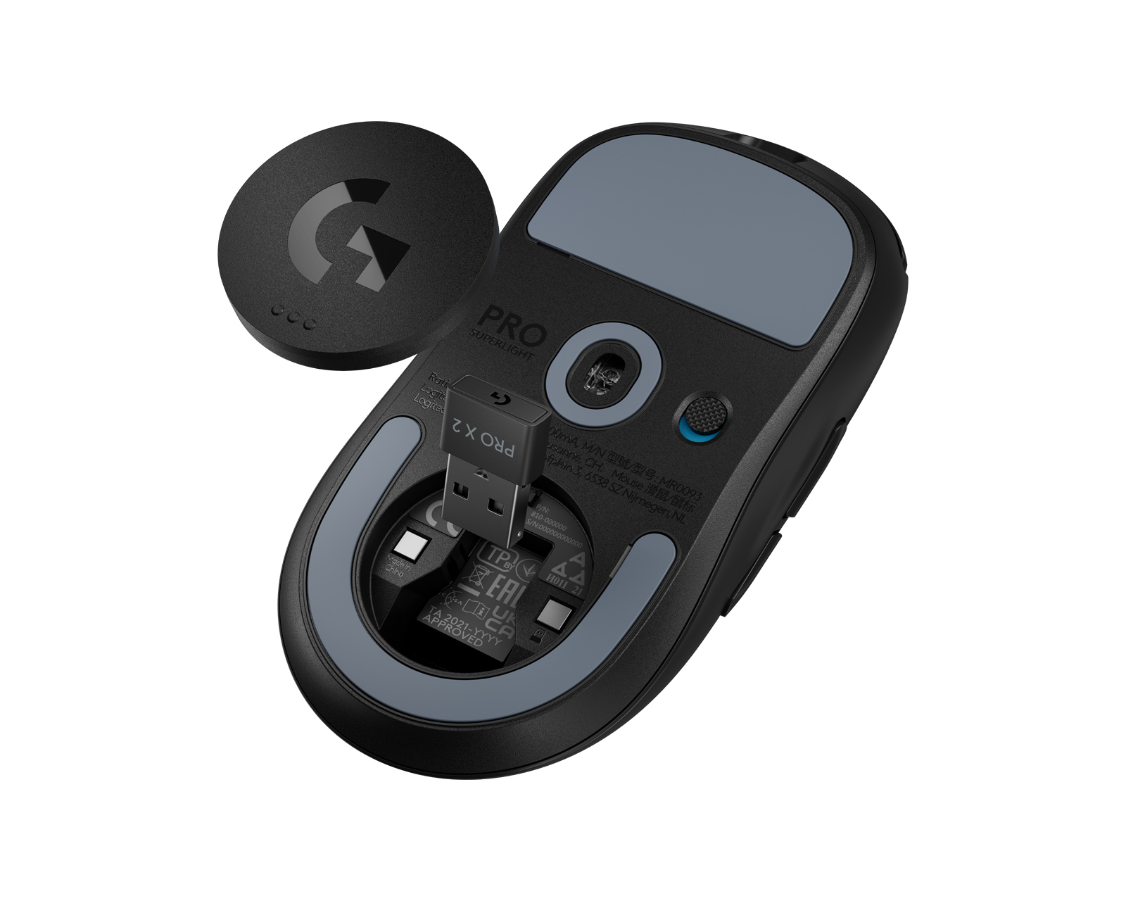 Logitech G PRO X SUPERLIGHT 2 4K Wireless Gaming Mus - Svart