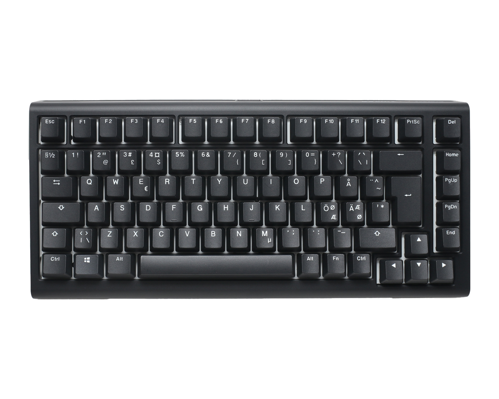 Ducky Tinker 75 Gaming-Tastatur – Mit Cherry MX Red Switches, RGB-Beleuchtung, ISO-DE Layout, Hot-swappable
