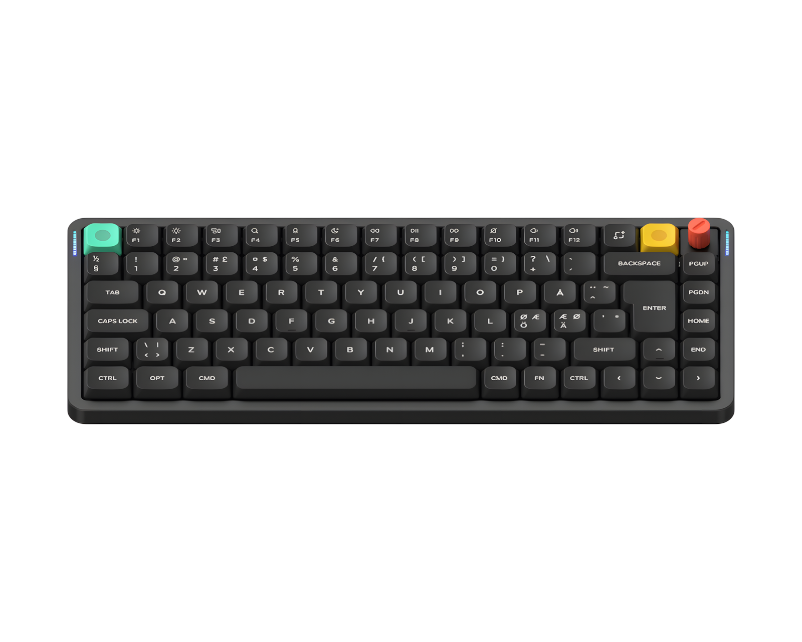 NuPhy Air75 V3 Trådløst Tastatur – Nebula Black [Brown Nano Switch