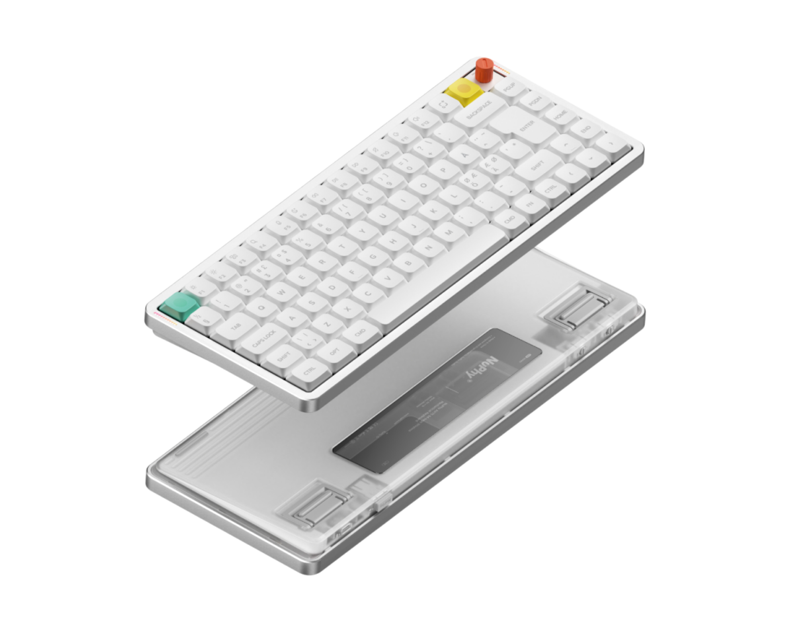 NuPhy Air75 V3 Trådløst Tastatur – Nova White [Blush Nano Switch