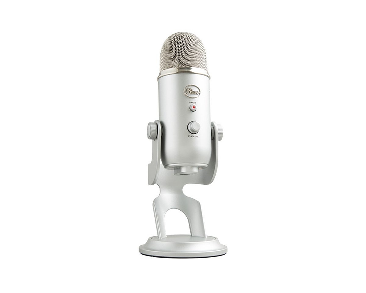 Kjøpe Blue Microphones Yeti USB Mikrofon Aluminium på Blue Microphones Yeti USB Silver Sølv | Dustinhome.no
