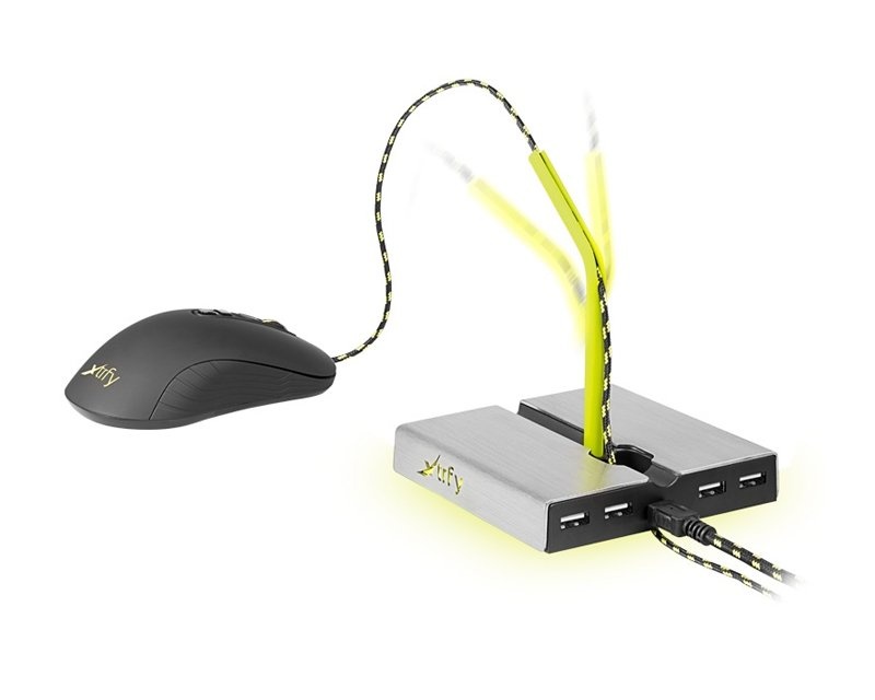 Kjøpe Xtrfy B1 Mouse Bungee med LED & USB Hub på MaxGaming.no Kjøpe Xtrfy B1 Mouse Bungee med LED & USB Hub på MaxGaming.no