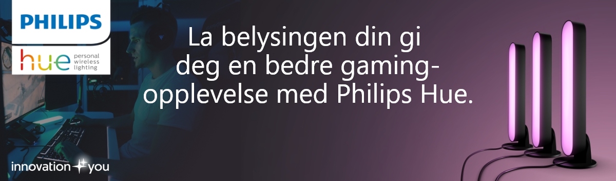 Forbedre spillopplevelsen din med Philips Hue på MaxGaming.no