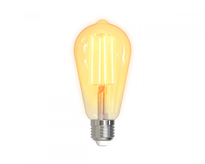 Deltaco Smart Home LED-lys Glødetråd E27 WiFI 5.5W ST64, Dimbar