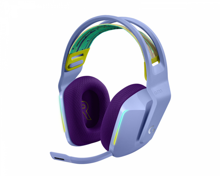 G733 Lightspeed Trådløst Headset - Lilac i gruppen Datatilbehør / Headset & Lyd / Gaming headset / Trådløse hos MaxGaming (1001027)