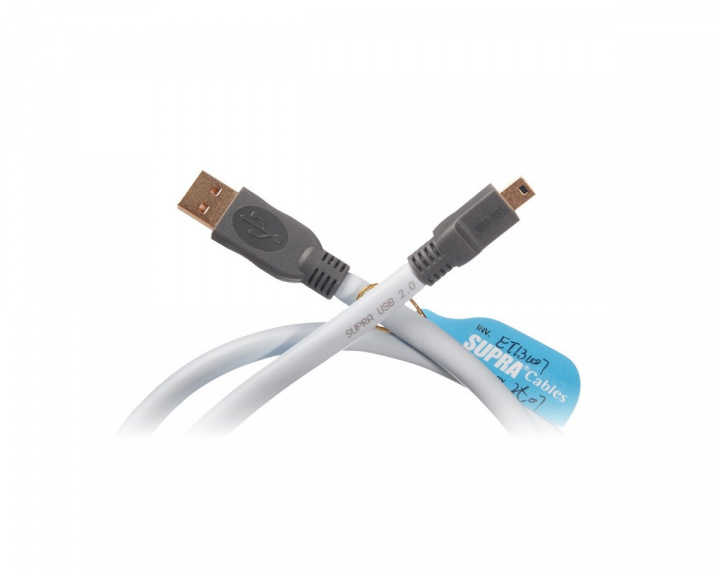 Supra USB Kabel 2.0 A-Mini B - 2 meter