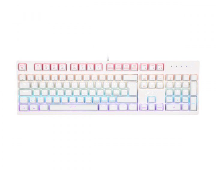K2 Gaming Tastatur RGB [Kailh Red] - White Edition i gruppen Datatilbehør / Tastatur / Gaming tastatur hos MaxGaming (12150)