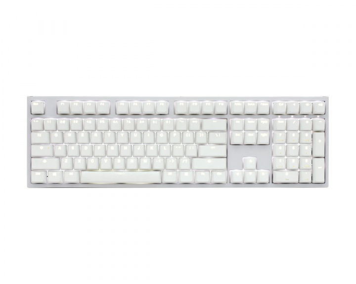 Ducky ONE 2 Backlit Hvit Edition PBT Tastatur [MX Red]