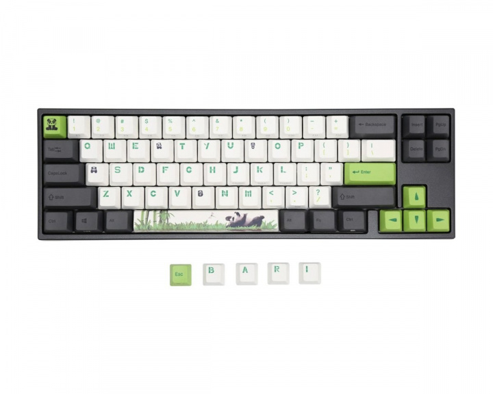 Ducky x Varmilo MIYA-Pro Panda PBT Hvit LED Tastatur [MX Red]