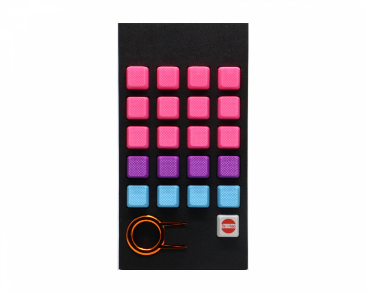 20-Key Skinnende Gummi Keycap-set - Miami Vibes i gruppen Datatilbehør / Tastatur / Keycaps hos MaxGaming (134)