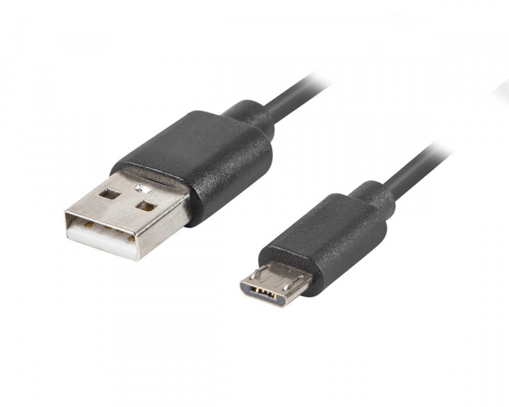 Lanberg USB 2.0 Kabel MICRO-B til USB 1.8 Meter QC 3.0 Svart