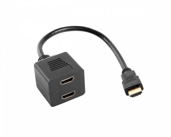 Lanberg HDMI-AM Han til 2x HDMI-AF Hun Splitter 20 cm