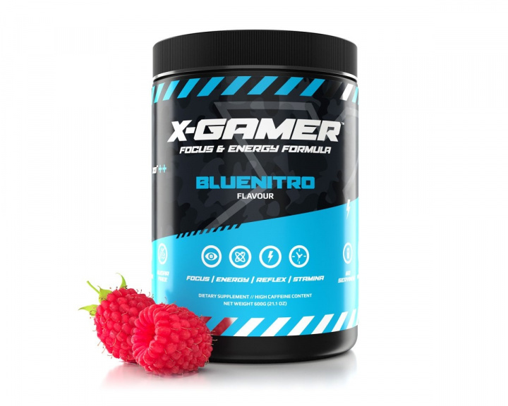 X-Gamer 600g X-Tubz Bluenitro - 60 Porsjoner