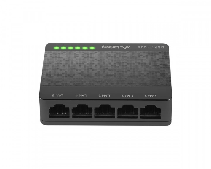 Lanberg DSP1-1005 Switch 5-portar 100/1000 Mbps