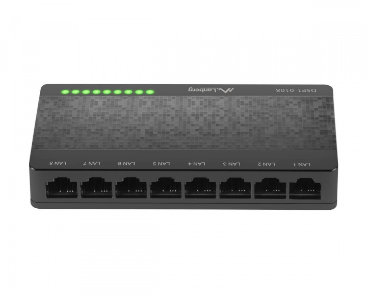 Lanberg DSP1-1008 Switch 8-portar 100/1000 Mbps